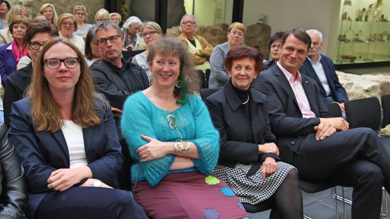 Mit dabei beim Europaempfang der Frauen Union Rhein-Sieg: v.li.n.re: Katharina Gebauer, Andrea Milz, Notburga Kunert und Björn Franken