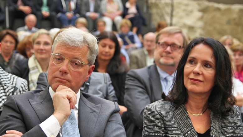 Europaempfang 2017: Referent Dr. Norbert Röttgen und die CDU-Kreisvorsitzende Lisa Winkelmeier-Becker