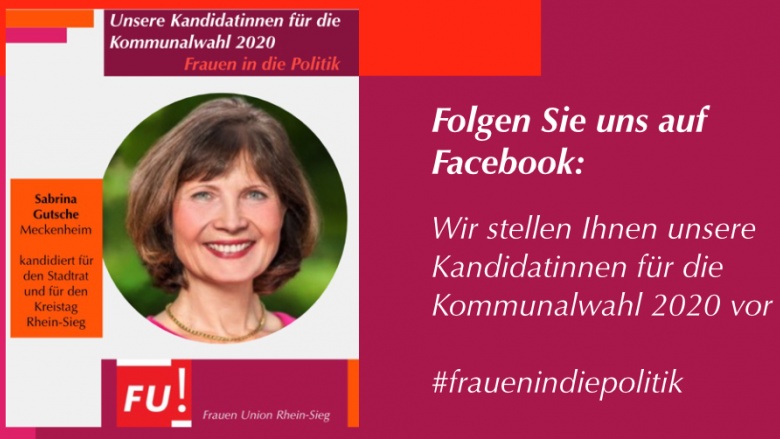 Lernen Sie auf Facebook alle unsere Kandidatinnen für die Kommunalwahl 2020 kennen #frauenindeipolitik