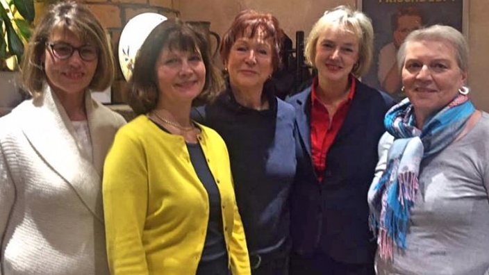 Luden zum Filmeabend (v.li.): Christiane Schmitz, Sabrina Gutsche, Anne Viehmann, Ariane Stech
