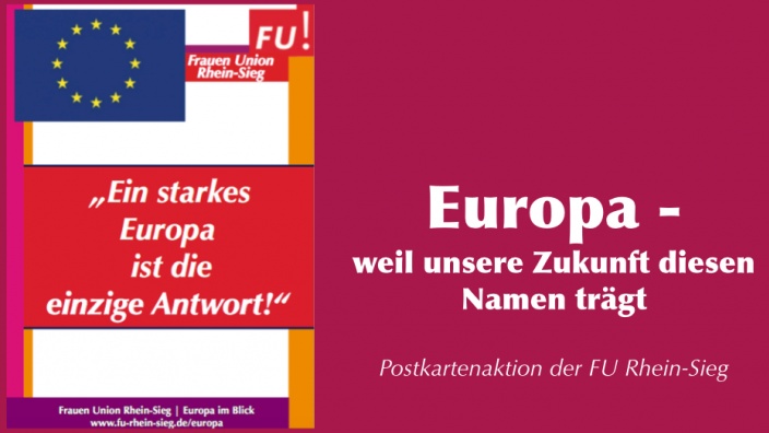 Postkartenaktion der Frauen Union Rhein-Sieg