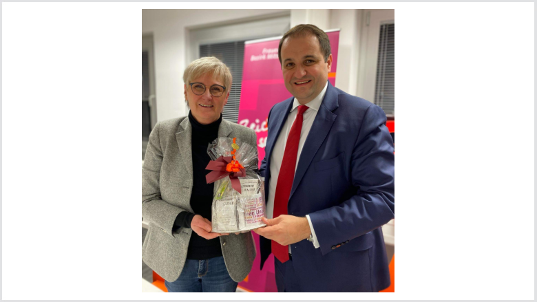 Martina Engels-Bremer bedankt sich für den Besuch