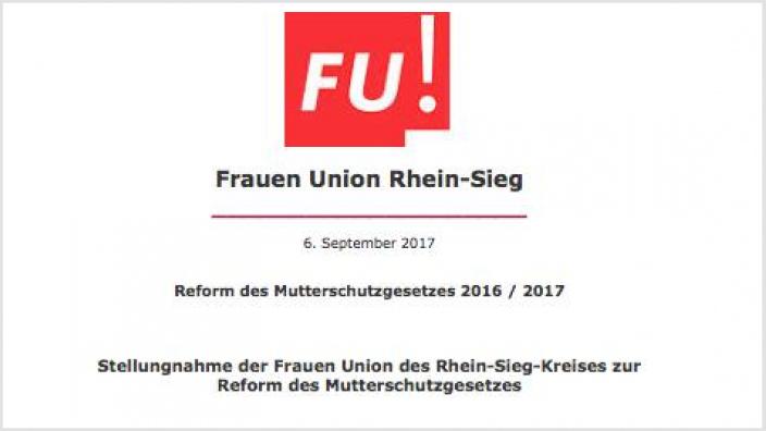 FU Rhein-Sieg Reform des Mutterschutzgesetzes
