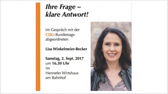 Ihre Frage - klare Antwort! Im Gespräch mit Lisa Winkelmeier-Becker