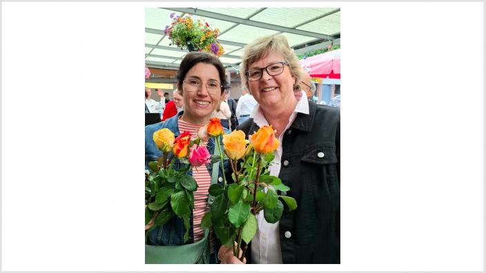 Nicole Prior und Elke Thomer: ins Schwarze getroffen, bravo!